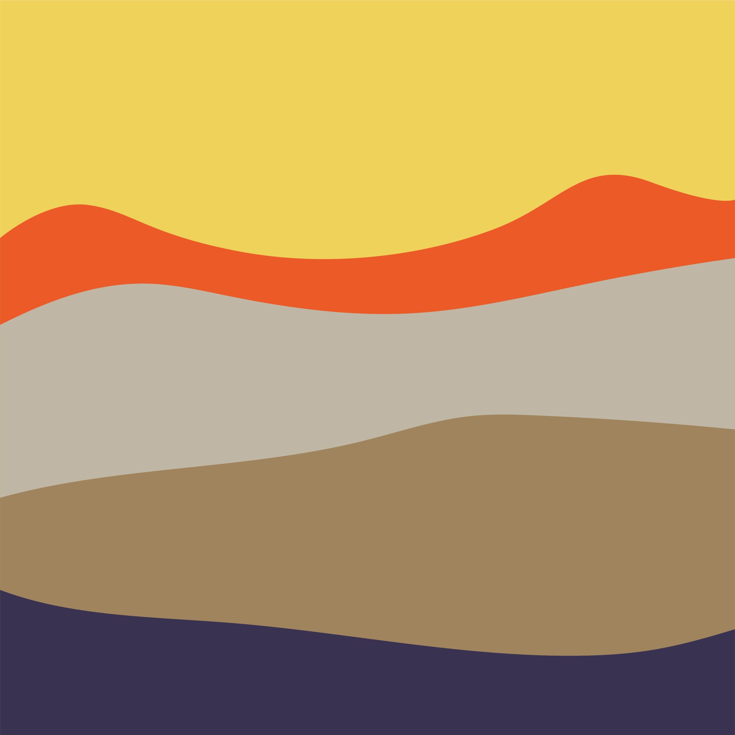 An illustration of a sunset over Nunavut.